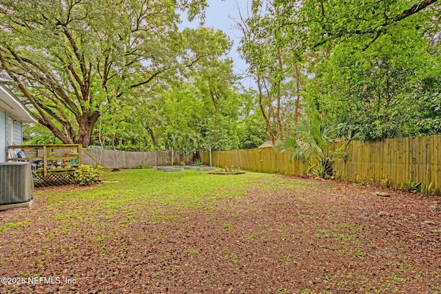 7456 Burlingame Dr S, Jacksonville, FL 32211 - view of yard with central AC