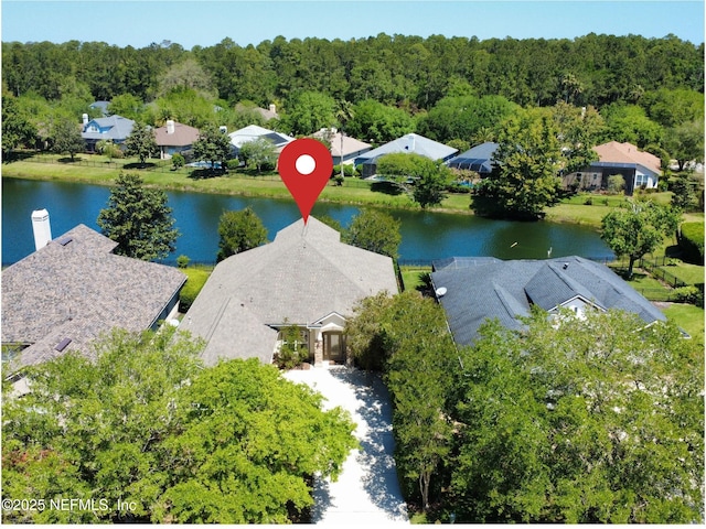 1439 Barrington Cir, Saint Augustine, FL 32092 - aerial view of residential area with a nearby body of water