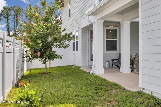 4604 Clapboard Crossing Way, Jacksonville, FL 32226 - view of yard featuring ceiling fan