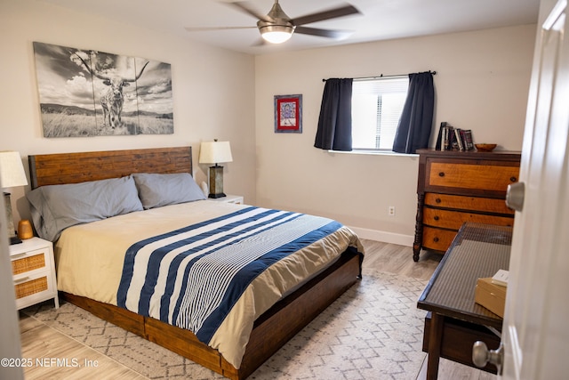 14 Ballard Ln, Palm Coast, FL 32137 - bedroom featuring wood finished floors and a ceiling fan
