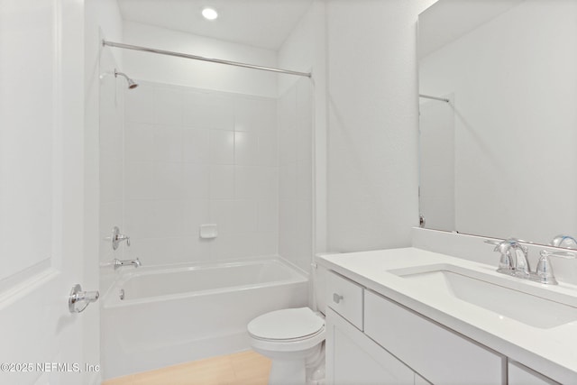2446 Glade Ln, Green Cove Springs, FL 32043 - full bathroom with vanity, toilet, and tub / shower combination