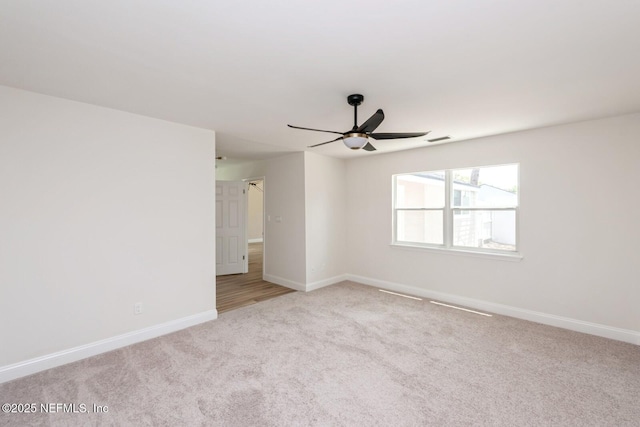 2522 Dauphine Ct W, Ponte Vedra Beach, FL 32082 - spare room with carpet flooring, baseboards, and ceiling fan