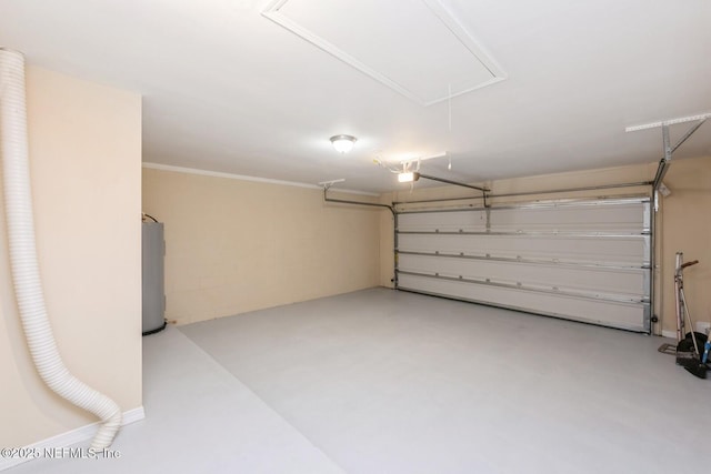 2522 Dauphine Ct W, Ponte Vedra Beach, FL 32082 - garage with water heater and a garage door opener