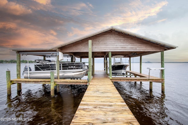6449 Jack Wright Island Rd, Saint Augustine, FL 32092 - dock with boat lift and a water view