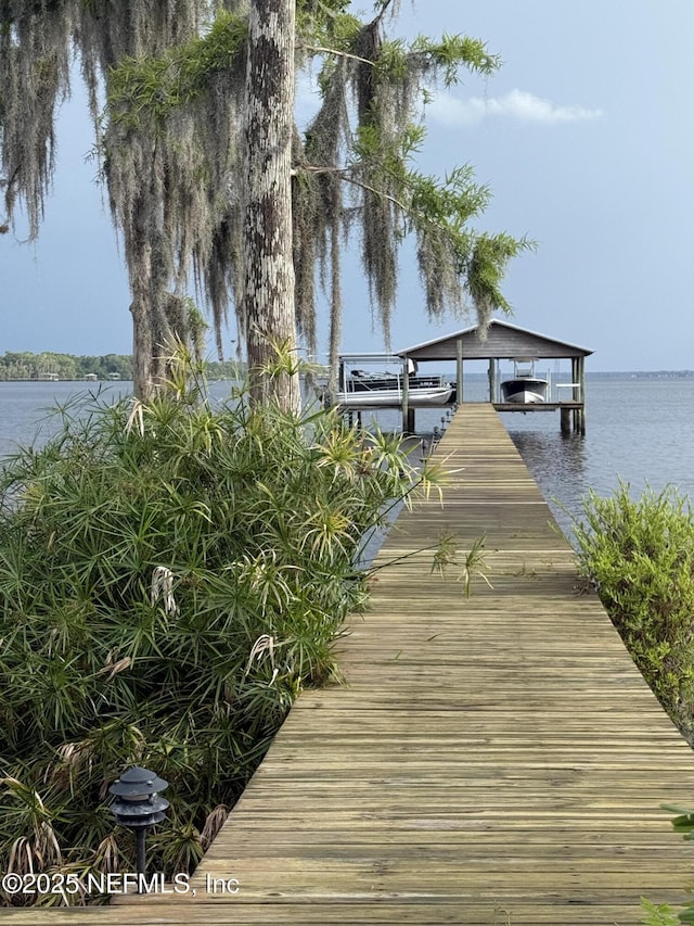 6449 Jack Wright Island Rd, Saint Augustine, FL 32092 - dock featuring a water view