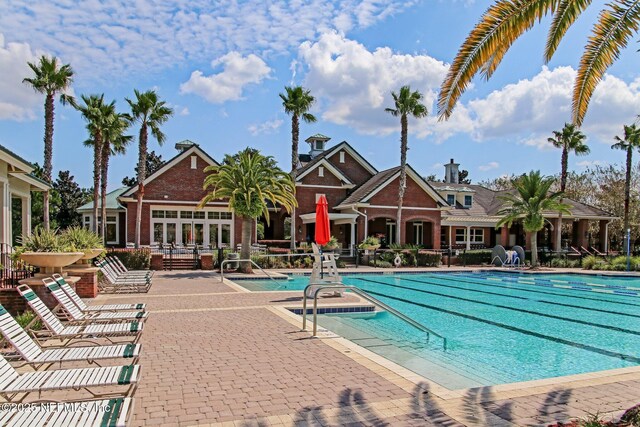 3353 Horseshoe Trail Dr, Orange Park, FL 32065 - community pool with a patio