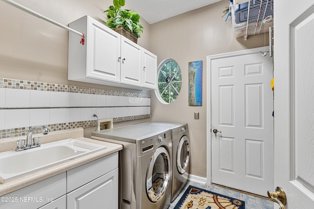 1758 Country Walk Dr, Fleming Island, FL 32003 - laundry area featuring cabinet space and washer and clothes dryer