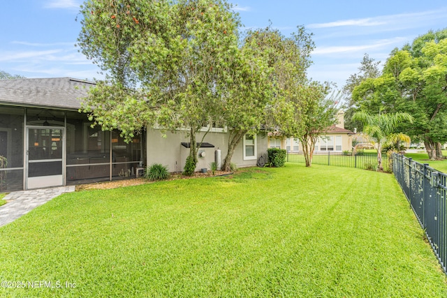 1758 Country Walk Dr, Fleming Island, FL 32003 - view of yard with a sunroom