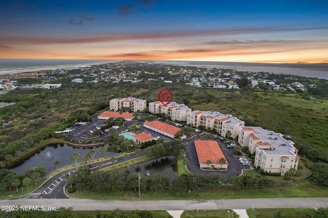 150 Pantano Cay Blvd Unit 2303, Saint Augustine, FL 32080 - aerial view at dusk of a water view and a view of apartment building / complex