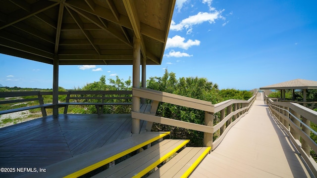 87 Village Del Lago Cir, Saint Augustine, FL 32080 - dock with a gazebo and a wooden deck