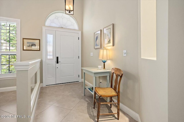 6541 Burnham Cir, Ponte Vedra Beach, FL 32082 - foyer entrance featuring healthy amount of natural light, baseboards, and light tile patterned floors