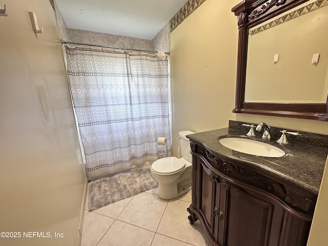 417 2nd Ave, Satsuma, FL 32189 - bathroom with tile patterned flooring, toilet, and vanity