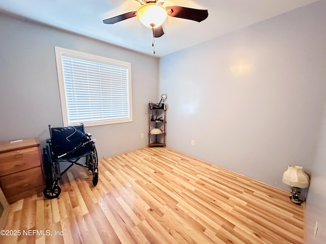 417 2nd Ave, Satsuma, FL 32189 - miscellaneous room featuring wood finished floors and a ceiling fan
