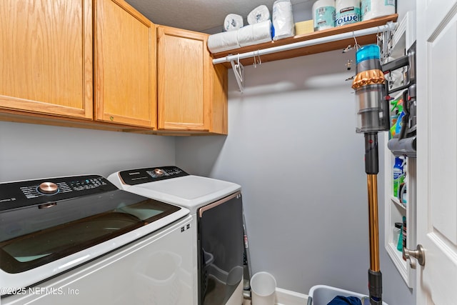 1321 Honeysuckle Dr, Saint Johns, FL 32259 - laundry area with washing machine and clothes dryer and cabinet space