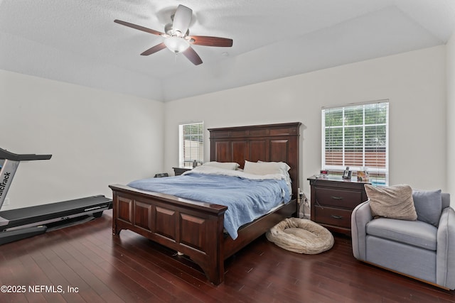 1321 Honeysuckle Dr, Saint Johns, FL 32259 - bedroom with dark wood finished floors and a ceiling fan