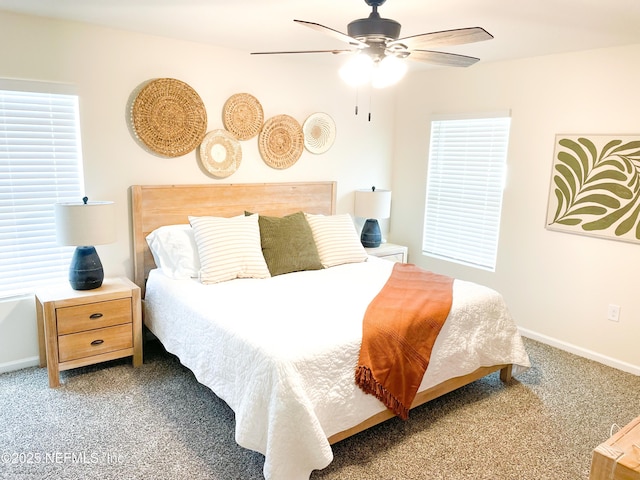126 Falcon Ridge Rd, Saint Augustine, FL 32084 - bedroom with carpet flooring and ceiling fan