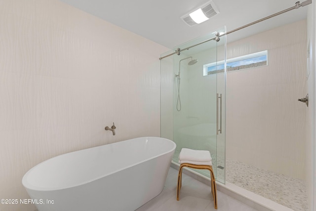 1 Lake Julia Dr S, Ponte Vedra Beach, FL 32082 - full bathroom featuring a shower stall and a freestanding bath