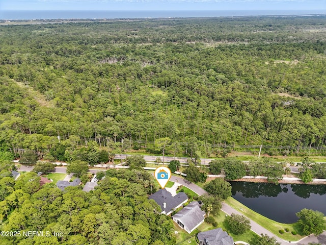 1109 Pine Mill Ln, Ponte Vedra Beach, FL 32082 - view of property location with a heavily wooded area and a nearby body of water