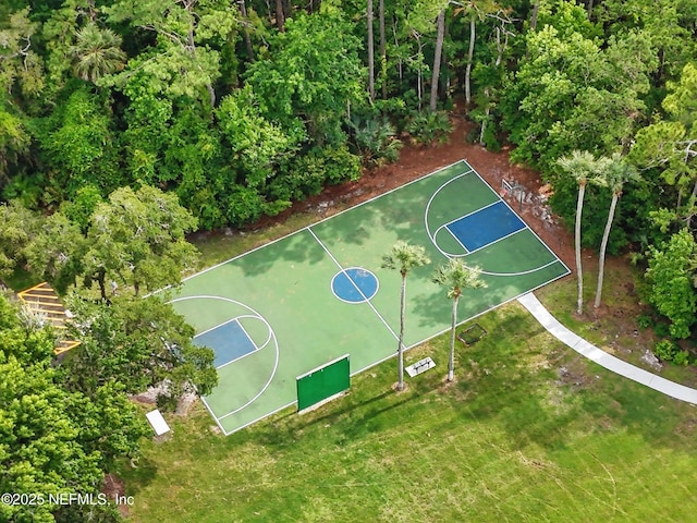 1109 Pine Mill Ln, Ponte Vedra Beach, FL 32082 - view of sport court featuring community basketball court and a yard