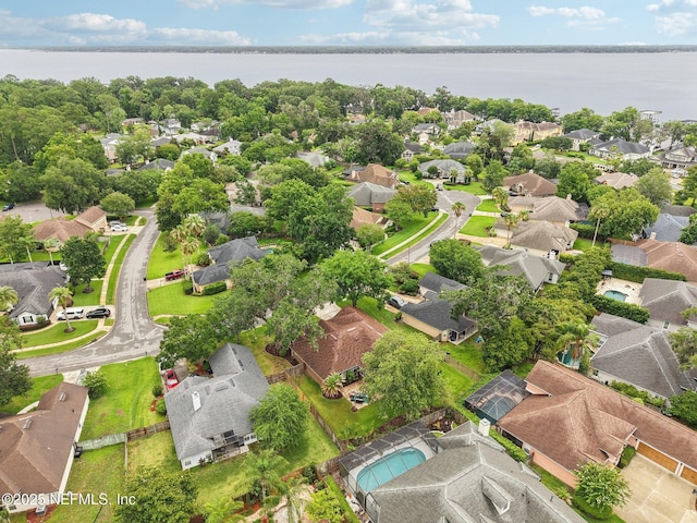 1823 Sentry Oak Ct, Fleming Island, FL 32003 - aerial perspective of suburban area featuring a large body of water