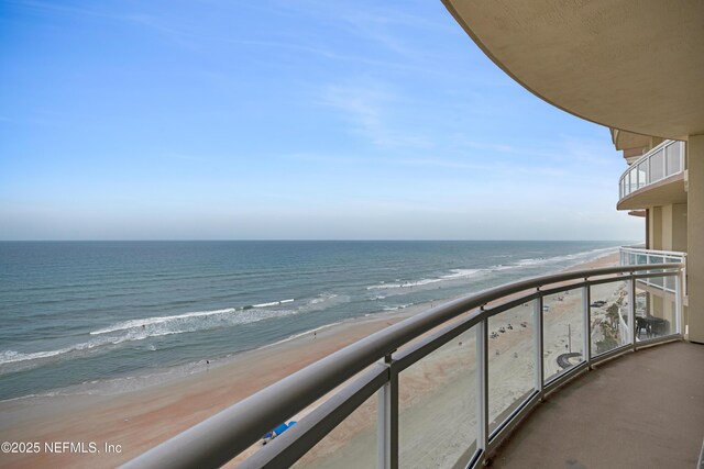 1925 S Atlantic Ave Unit 1005, Daytona Beach Shores, FL 32118 - balcony with view of water and beach