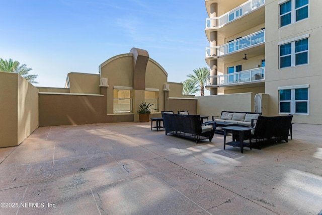 1925 S Atlantic Ave Unit 1005, Daytona Beach Shores, FL 32118 - view of patio featuring outdoor lounge area