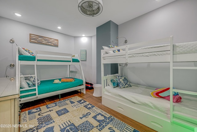 1925 S Atlantic Ave Unit 1005, Daytona Beach Shores, FL 32118 - bedroom with wood finished floors and recessed lighting