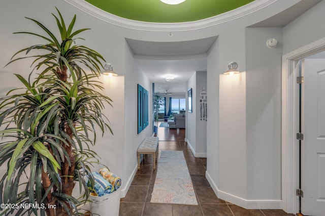1925 S Atlantic Ave Unit 1005, Daytona Beach Shores, FL 32118 - hallway featuring baseboards