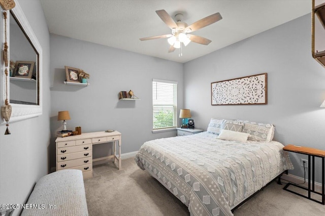 46 Killarney Ave, Saint Johns, FL 32259 - bedroom with carpet flooring, baseboards, and a ceiling fan