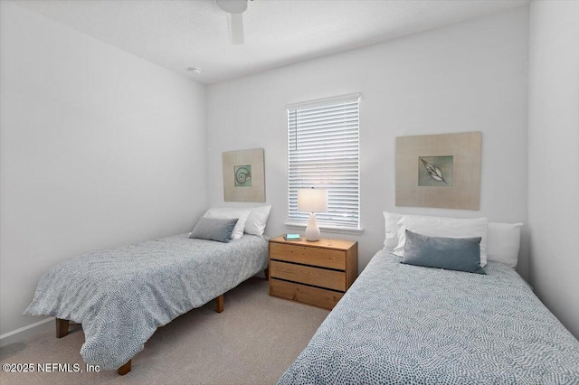 233 Brandon Lakes Dr, Saint Augustine, FL 32092 - carpeted bedroom with a ceiling fan