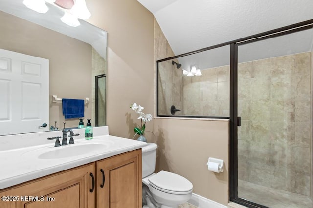 69 Bridle Ridge Ct, Flagler Beach, FL 32136 - full bathroom featuring vanity, toilet, and a shower stall
