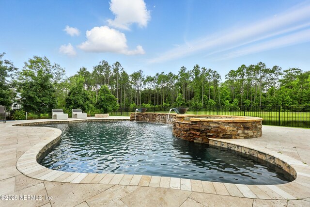 96 Glenhurst Ave, Ponte Vedra, FL 32081 - view of swimming pool with a patio area and a pool with connected hot tub