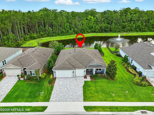 96 Glenhurst Ave, Ponte Vedra, FL 32081 - view from above of property featuring a large body of water and a heavily wooded area