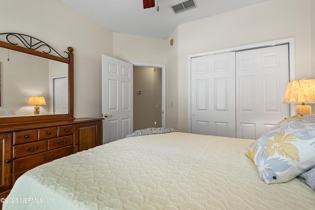 4340 Comanche Trail Blvd, Saint Johns, FL 32259 - bedroom with a closet and ceiling fan