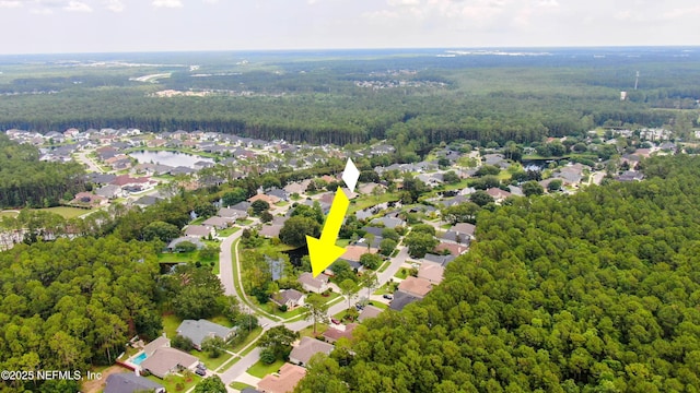 4340 Comanche Trail Blvd, Saint Johns, FL 32259 - aerial view of residential area featuring a heavily wooded area