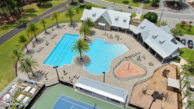4340 Comanche Trail Blvd, Saint Johns, FL 32259 - aerial view of a pool