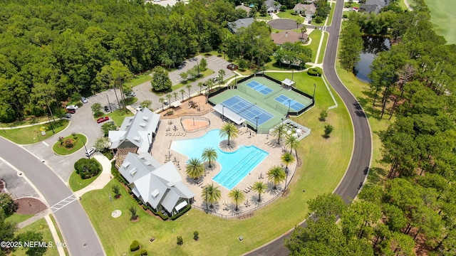 4340 Comanche Trail Blvd, Saint Johns, FL 32259 - bird's eye view of a pool area