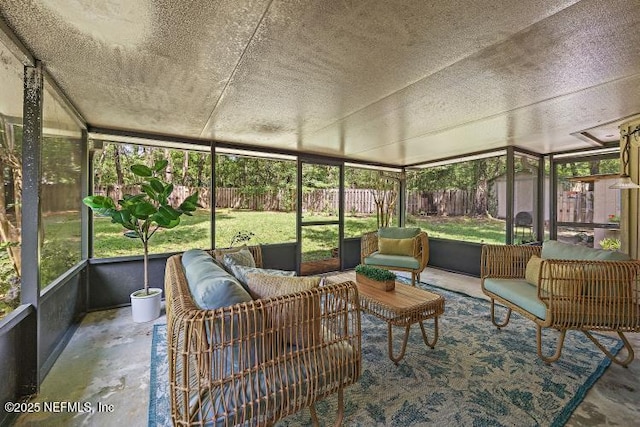 2768 N Periwinkle Ave, Middleburg, FL 32068 - sunroom / solarium featuring an outdoor hangout area