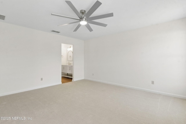 96002 Coral Reef Rd, Yulee, FL 32097 - unfurnished room featuring light carpet, a ceiling fan, and baseboards
