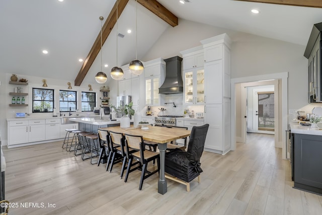 10351 County Road 13 N, Saint Augustine, FL 32092 - dining space with light wood-style floors and recessed lighting
