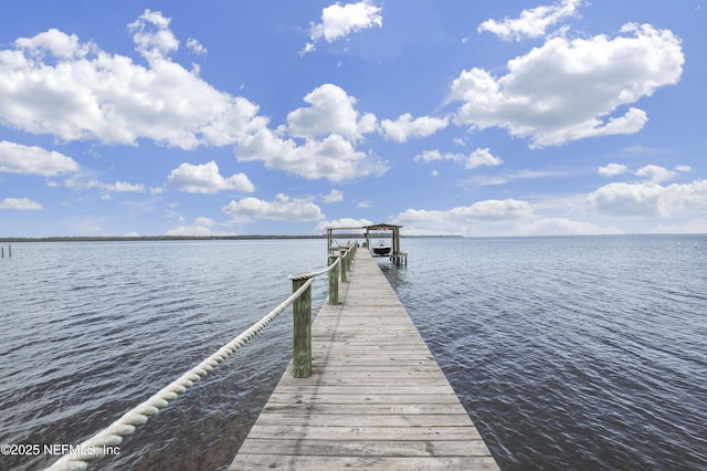 10351 County Road 13 N, Saint Augustine, FL 32092 - dock area with a water view and boat lift
