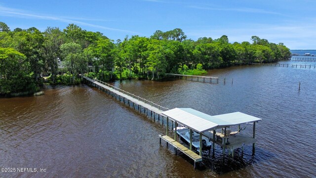 10351 County Road 13 N, Saint Augustine, FL 32092 - dock with a water view and boat lift