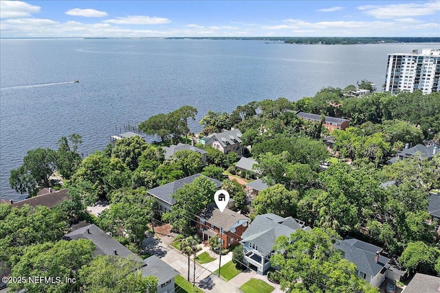 1838 Cherry St, Jacksonville, FL 32205 - aerial perspective of suburban area with a nearby body of water