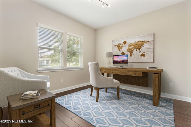 96167 Grande Oaks Ln, Fernandina Beach, FL 32034 - office space with dark wood-type flooring and baseboards