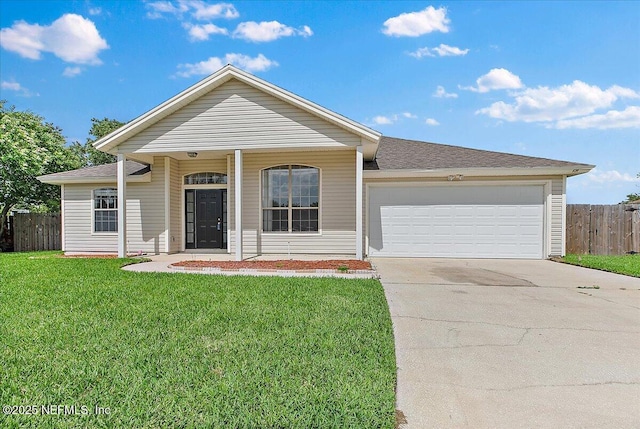 639 English Meadows Ct, Orange Park, FL 32073 - single story home featuring concrete driveway, a garage, and roof with shingles