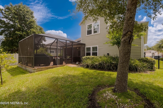 2538 Las Calinas Blvd, Saint Augustine, FL 32095 - rear view of house featuring glass enclosure