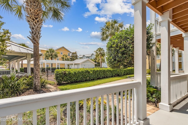 1899 White Sands Way Unit 704, Fernandina Beach, FL 32034 - covered porch featuring a residential view