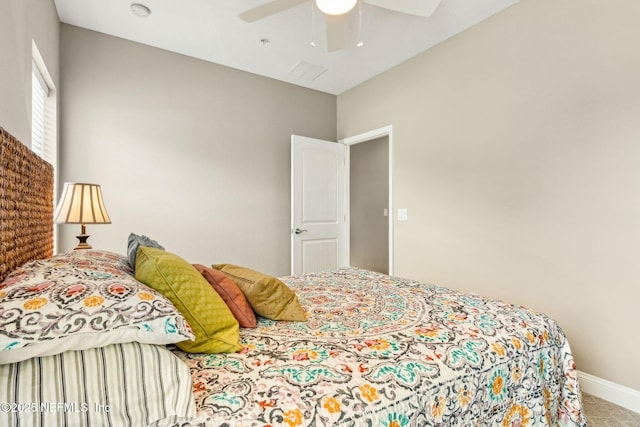 1899 White Sands Way Unit 704, Fernandina Beach, FL 32034 - bedroom featuring ceiling fan and baseboards