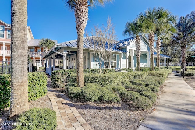 1899 White Sands Way Unit 704, Fernandina Beach, FL 32034 - view of front of home with a standing seam roof and metal roof