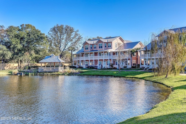 1899 White Sands Way Unit 704, Fernandina Beach, FL 32034 - water view featuring a gazebo